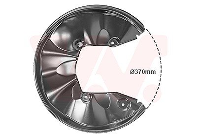 Van Wezel Spritzblech, Bremsscheibe [Hersteller-Nr. 0326374] für Audi