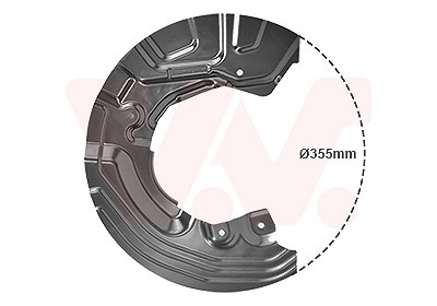 Van Wezel Spritzblech, Bremsscheibe [Hersteller-Nr. 0628371] für BMW