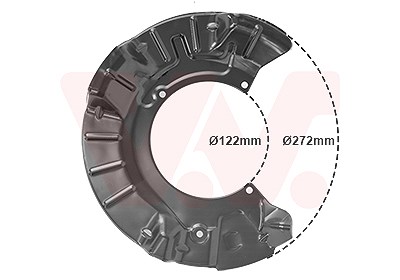 Van Wezel Spritzblech, Bremsscheibe [Hersteller-Nr. 0502371] für Mini