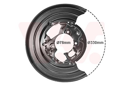 Van Wezel Spritzblech, Bremsscheibe [Hersteller-Nr. 5862373] für Mercedes-Benz, VW