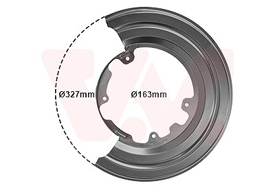 Van Wezel Spritzblech, Bremsscheibe [Hersteller-Nr. 2812373] für Iveco