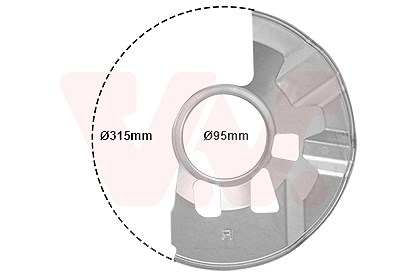 Van Wezel Spritzblech, Bremsscheibe [Hersteller-Nr. 2754371] für Mazda