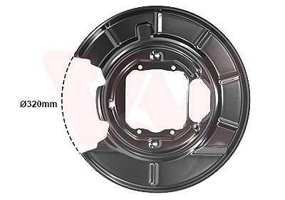 Van Wezel Spritzblech, Bremsscheibe [Hersteller-Nr. 0639374] für BMW