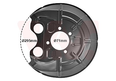 Van Wezel Spritzblech, Bremsscheibe [Hersteller-Nr. 3768374] für Opel, Saab