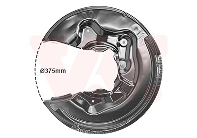 Van Wezel Spritzblech, Bremsscheibe [Hersteller-Nr. 0334378] für Audi, Skoda, VW