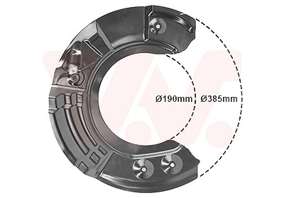 Van Wezel Spritzblech, Bremsscheibe [Hersteller-Nr. 0618371] für BMW