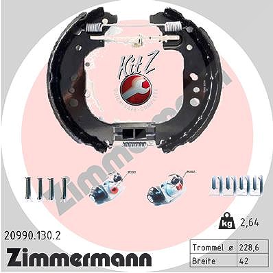 Zimmermann Bremsbackensatz [Hersteller-Nr. 20990.130.2] für Renault