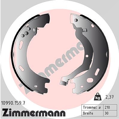 Zimmermann Bremsbackensatz, Feststellbremse [Hersteller-Nr. 10990.159.7] für Land Rover