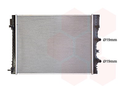 Van Wezel Niedertemperaturkühler, Ladeluftkühler [Hersteller-Nr. 43014703] für Renault, Smart