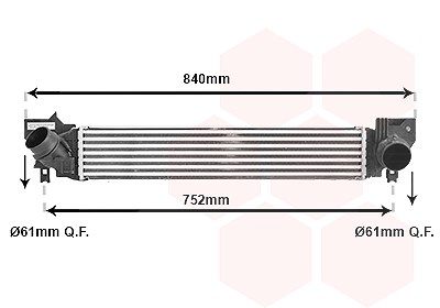 Van Wezel Ladeluftkühler [Hersteller-Nr. 06014700] für Mini