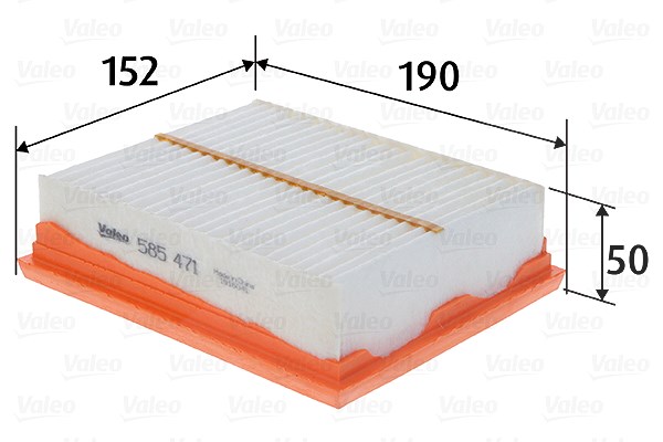 Valeo Luftfilter [Hersteller-Nr. 585471] für Suzuki, Fiat