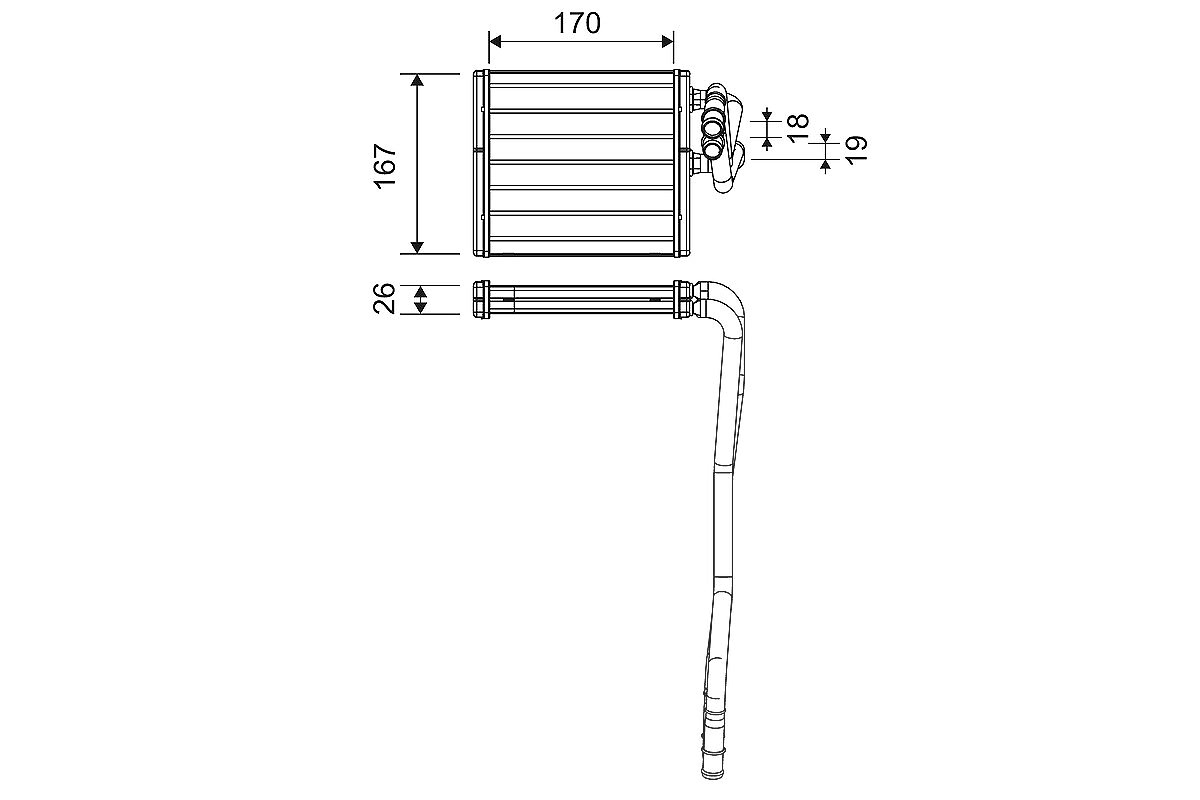 Valeo Wärmetauscher, Innenraumheizung [Hersteller-Nr. 811510] für Ford