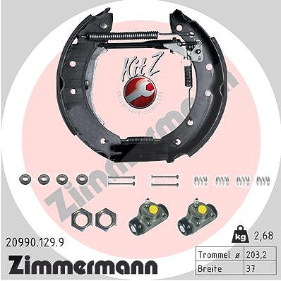 Zimmermann Bremsbackensatz [Hersteller-Nr. 20990.129.9] für Renault, Dacia
