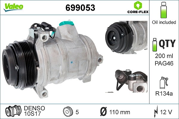 Valeo Kompressor, Klimaanlage [Hersteller-Nr. 699053] für Land Rover, BMW