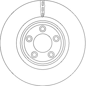 Trw 1x Bremsscheibe [Hersteller-Nr. DF6223S] für Jaguar, Daimler
