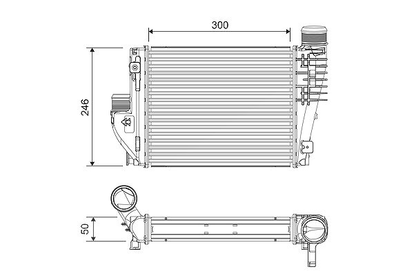 Valeo Ladeluftkühler [Hersteller-Nr. 818304] für Vauxhall, Fiat, Toyota, Opel, Peugeot, Citroën