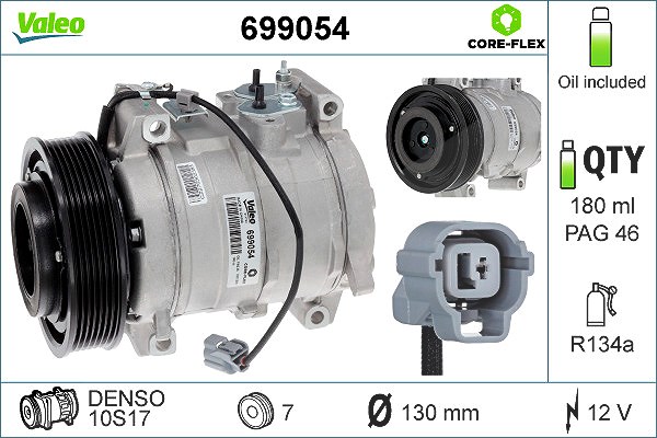 Valeo Kompressor, Klimaanlage [Hersteller-Nr. 699054] für Honda