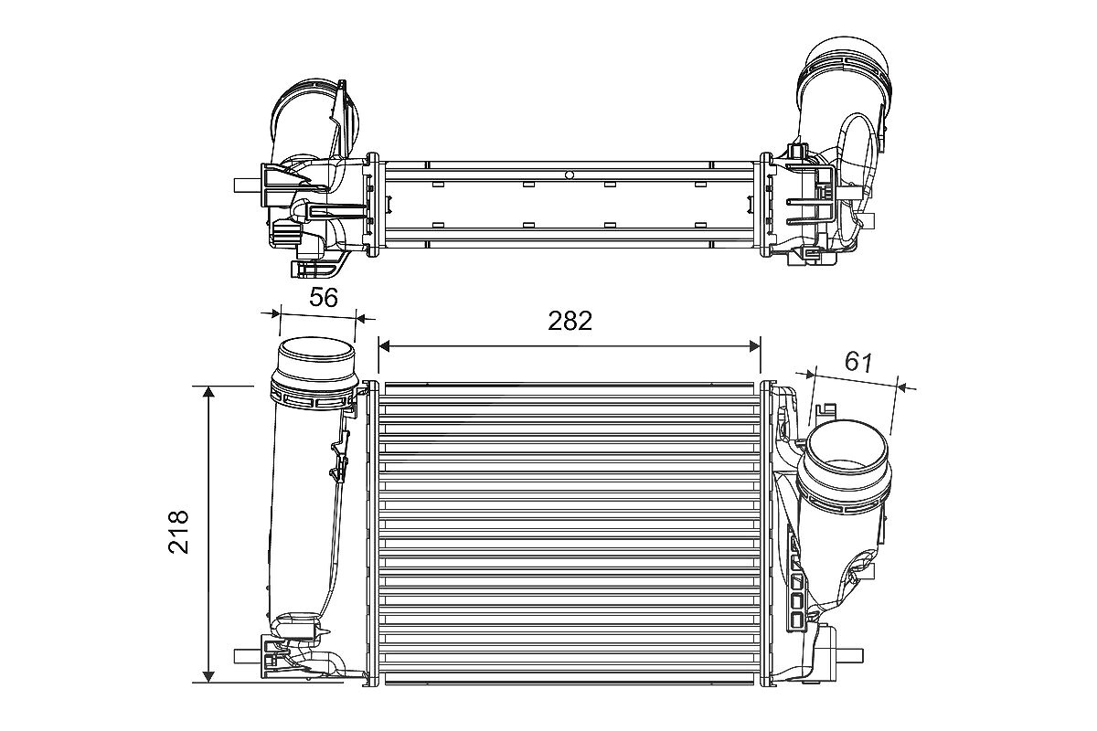 Valeo Ladeluftkühler [Hersteller-Nr. 816759] für Nissan, Renault