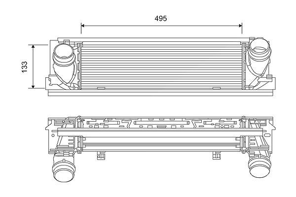Valeo Ladeluftkühler [Hersteller-Nr. 818261] für BMW