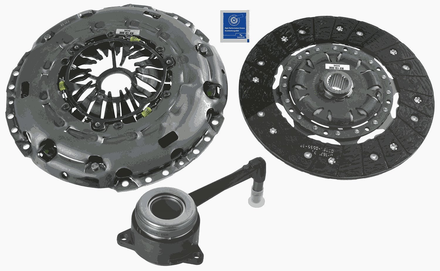 Sachs Kupplungssatz [Hersteller-Nr. 3000990199] für VW, Seat, Audi, Skoda