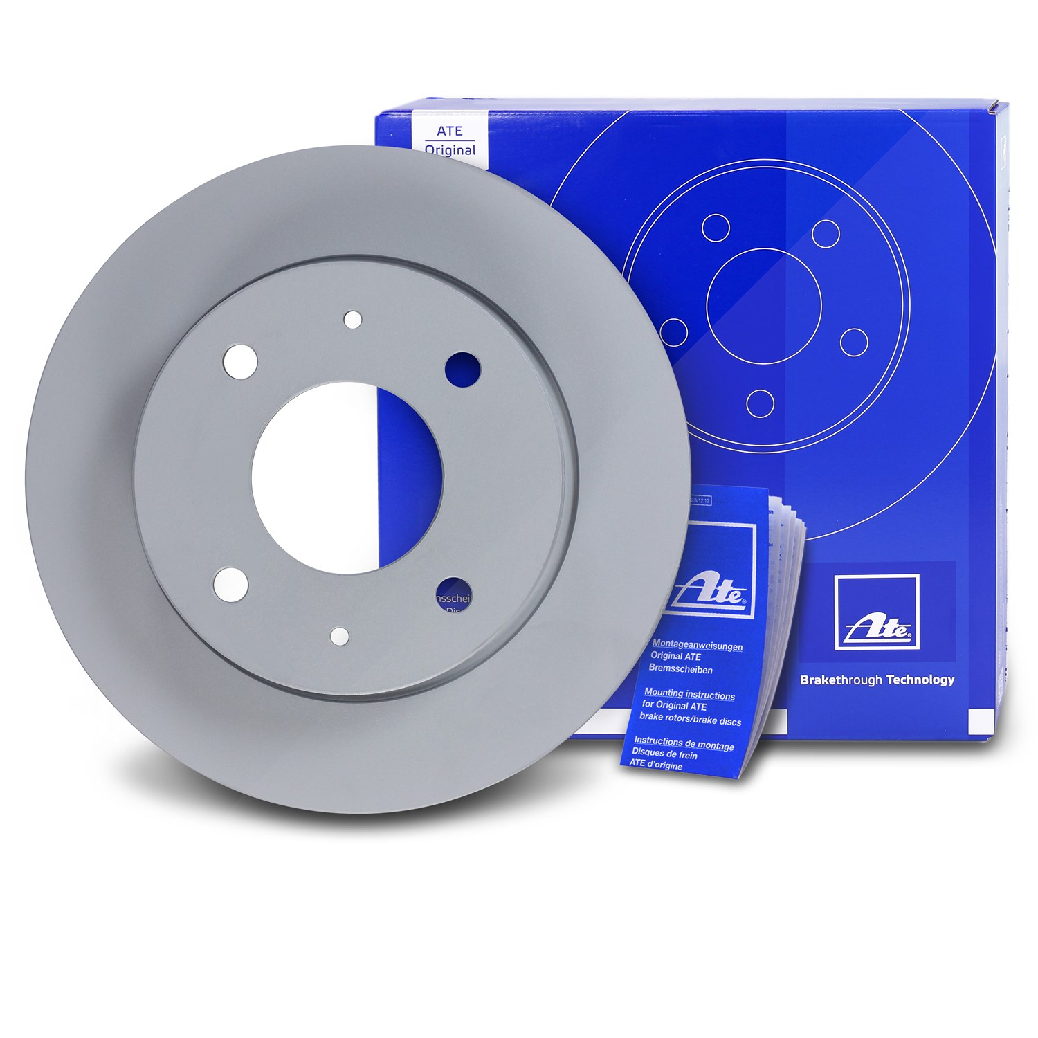 Ate Bremsscheibe voll hinten [Hersteller-Nr. 24.0110-0304.1] für Smart, Mitsubishi