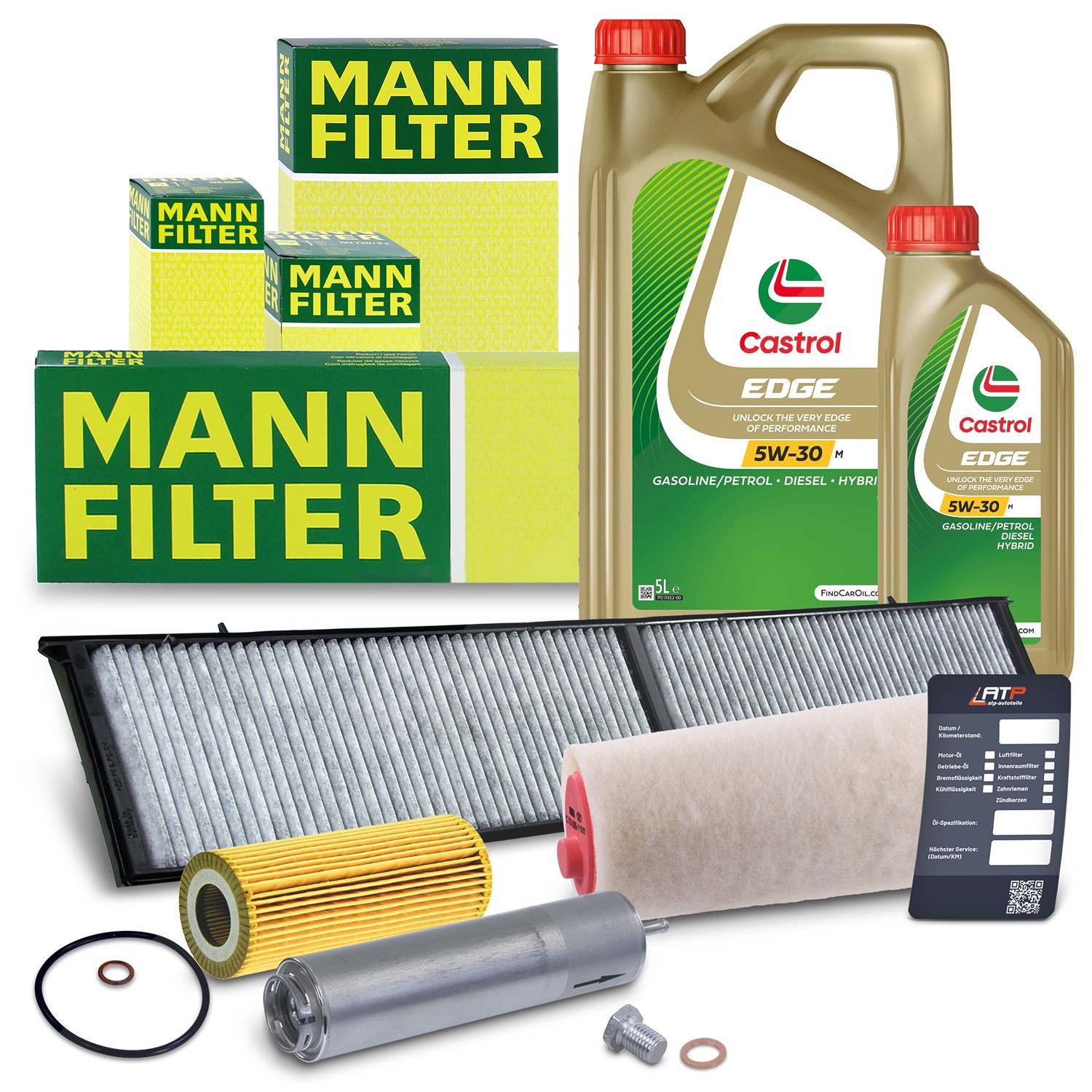 Mann-filter Inspektionspaket B+6L CASTROL EDGE FST 5W-30 M [Hersteller-Nr. 10492123] für BMW