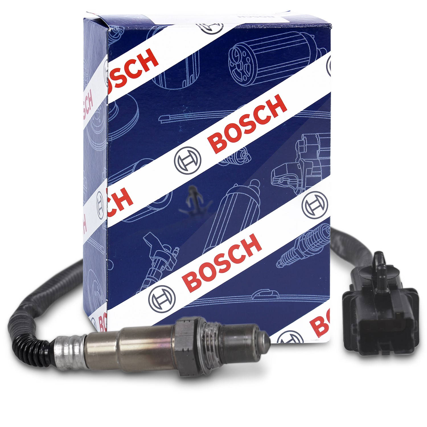 Bosch Lambdasonde [Hersteller-Nr. 0258007204] für Alfa Romeo, Ferrari, Subaru, Nissan, Volvo, Infiniti, Ford, Cadillac