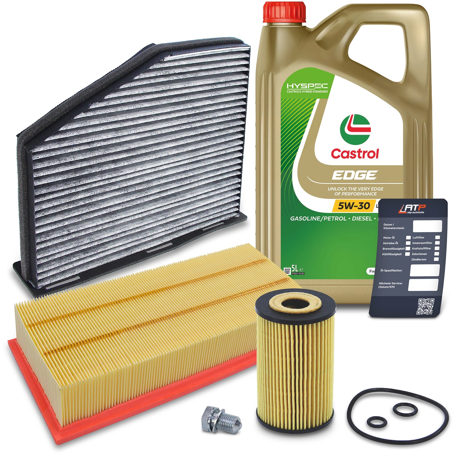 Bestprice Inspektionspaket Set A + 5l 5W-30 Motoröl [Hersteller-Nr. 40280119] für Seat, Audi, Skoda, VW