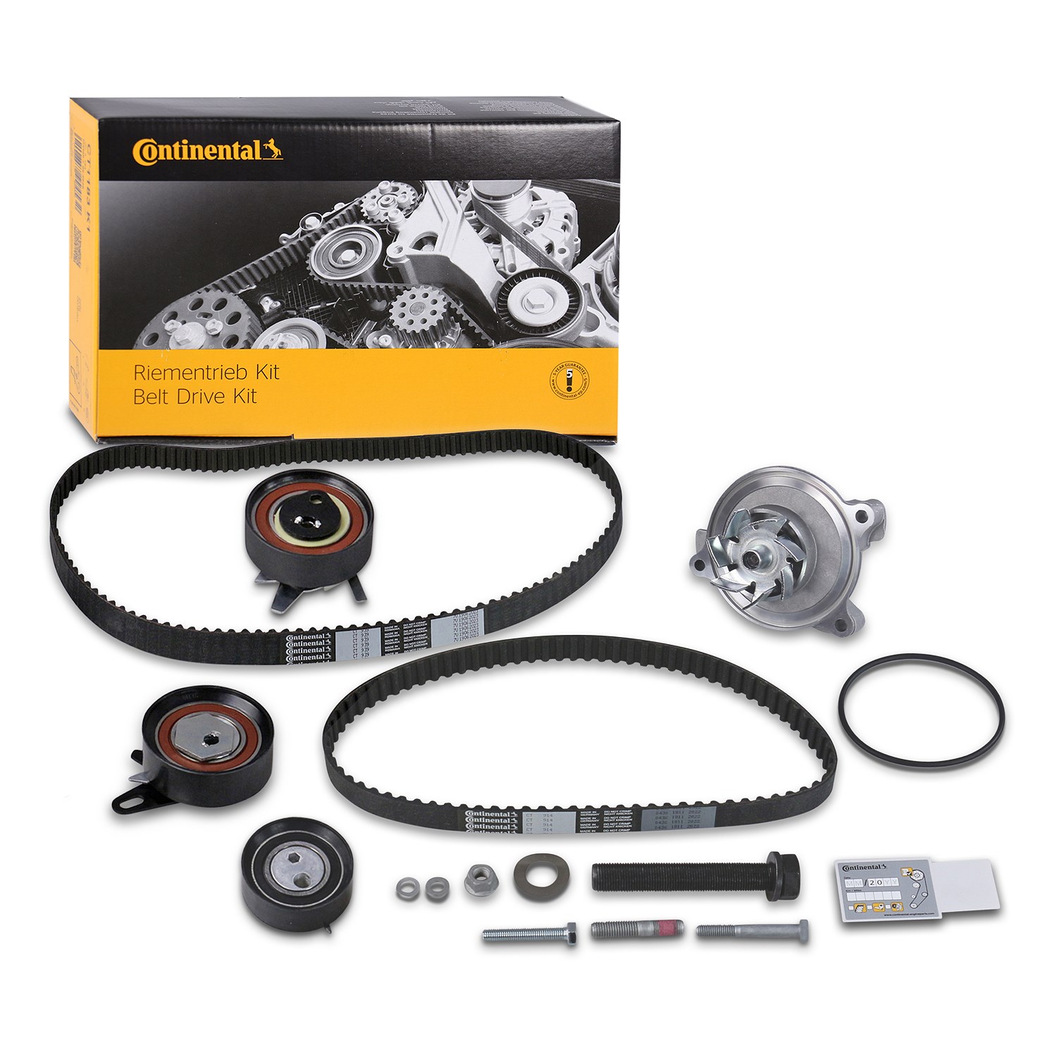 Continental Ctam Wasserpumpe + Zahnriemensatz [Hersteller-Nr. CT939WP11PRO] für VW