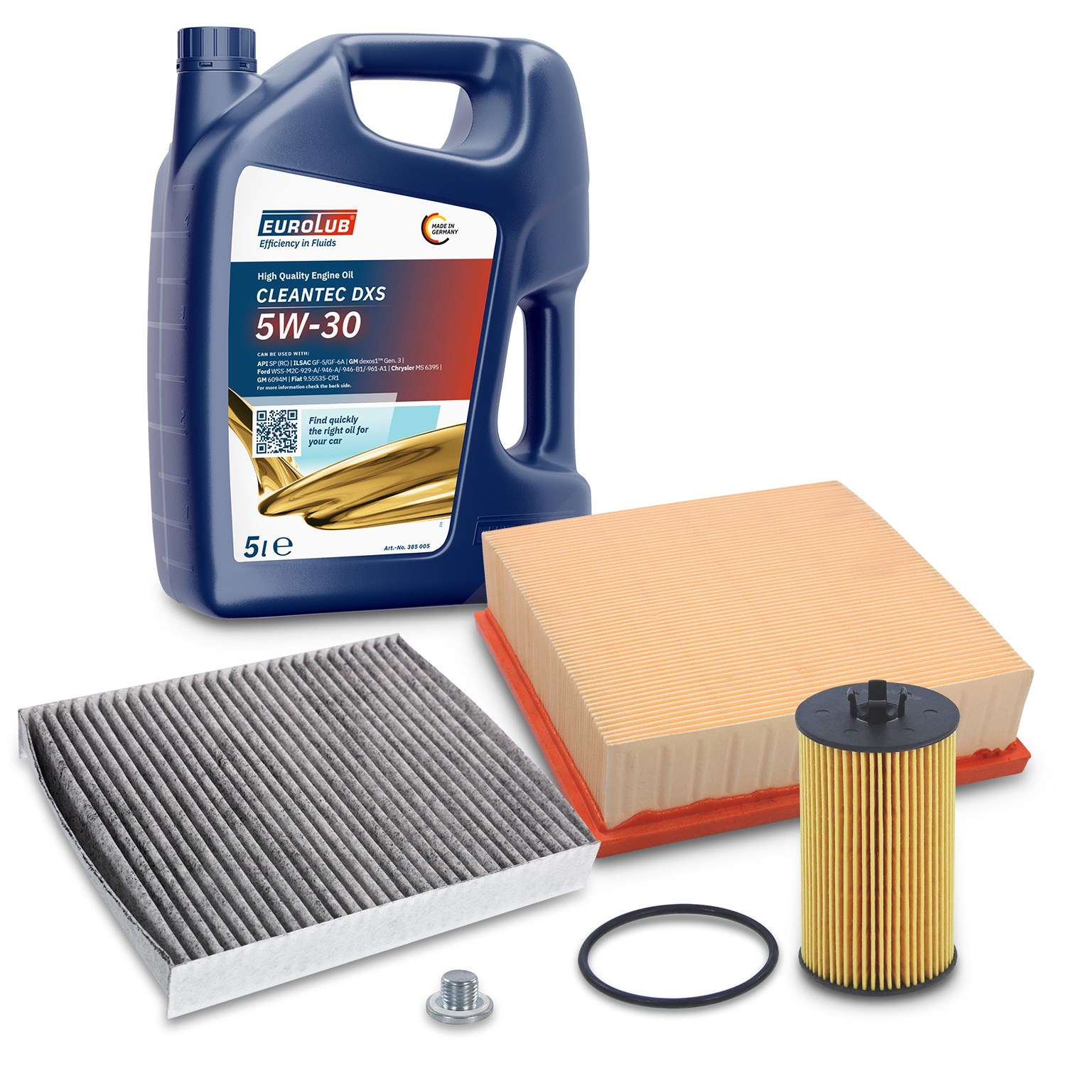 Bestprice Inspektionspaket Filtersatz SET A + 5l ÖL [Hersteller-Nr. 10493552] für Opel