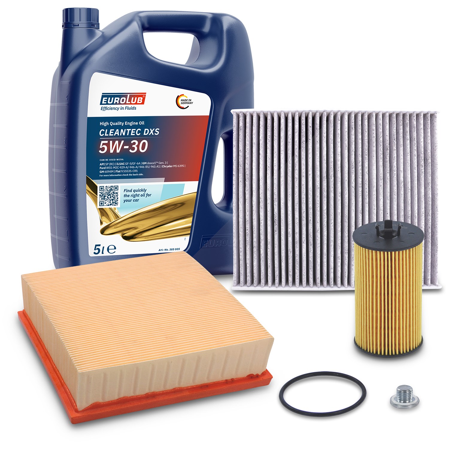 Bestprice Inspektionspaket Filtersatz SET A + 5l ÖL [Hersteller-Nr. 10493554] für Opel