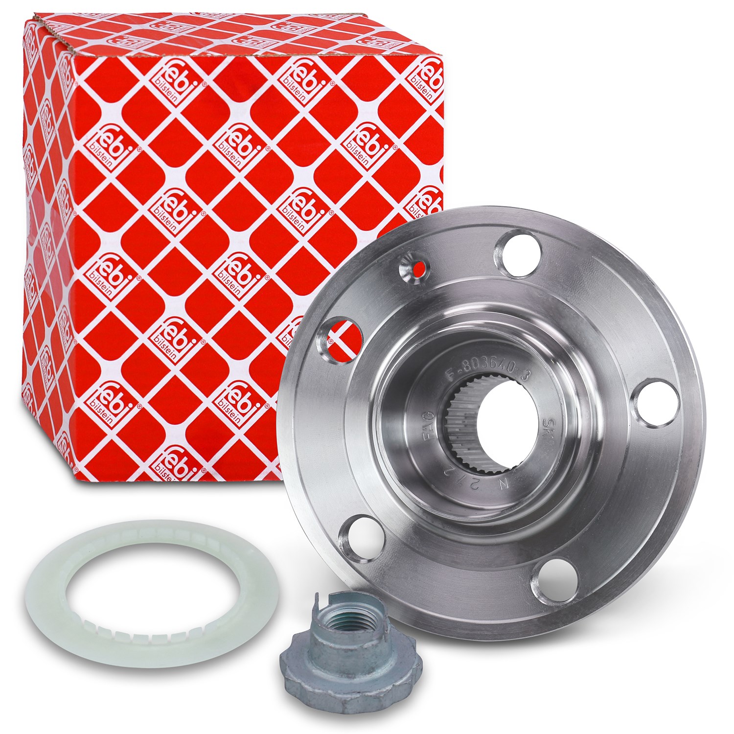 Febi Bilstein Radlager mit Radnabe vorne [Hersteller-Nr. 24414] für VW, Audi, Seat, Skoda