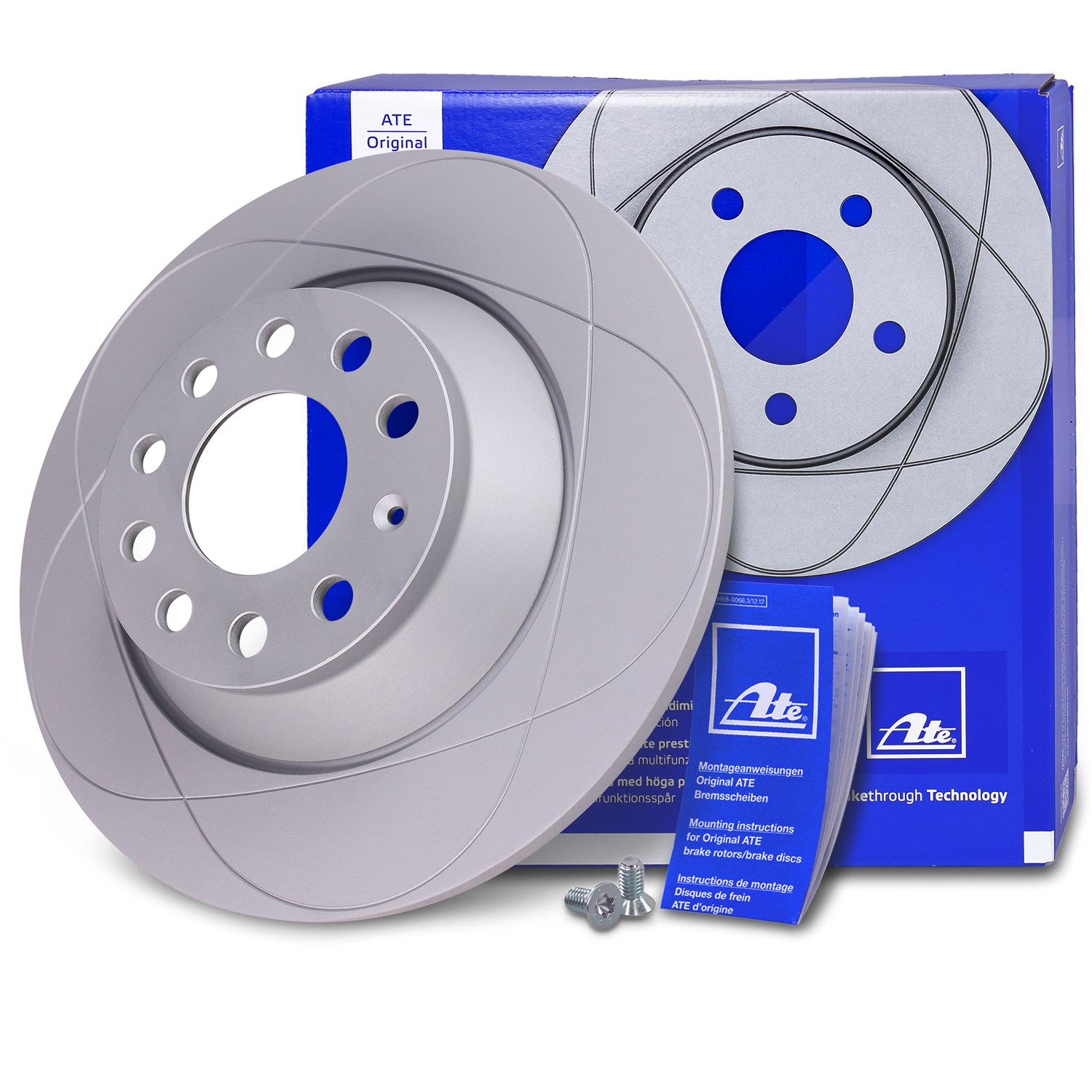 Ate POWERDISC Bremsscheibe voll hinten [Hersteller-Nr. 24.0312-0159.1] für Audi