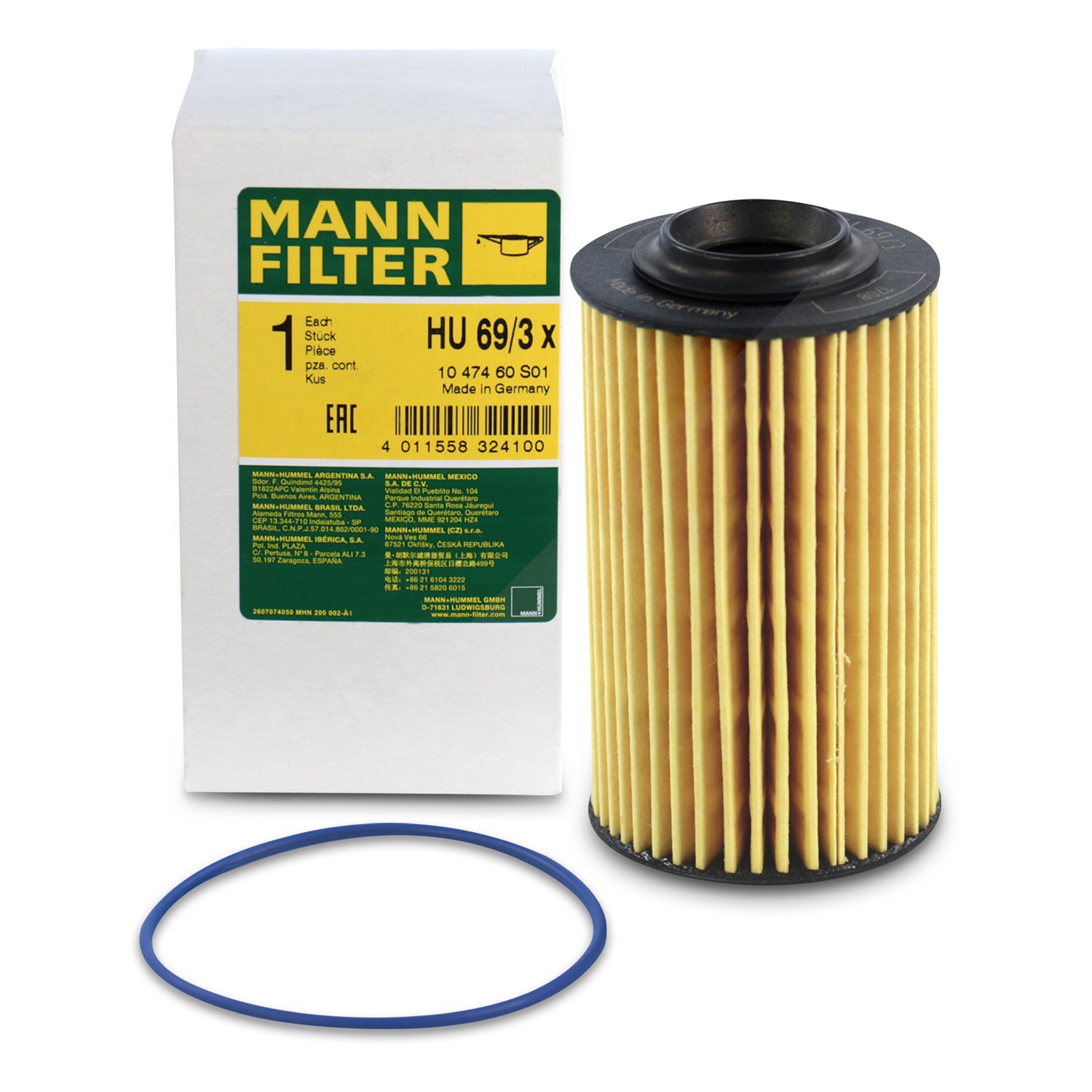 Mann-filter Ölfilter [Hersteller-Nr. HU69/3x] für Cadillac, Saab, Opel, Chevrolet, Alfa Romeo, Vauxhall
