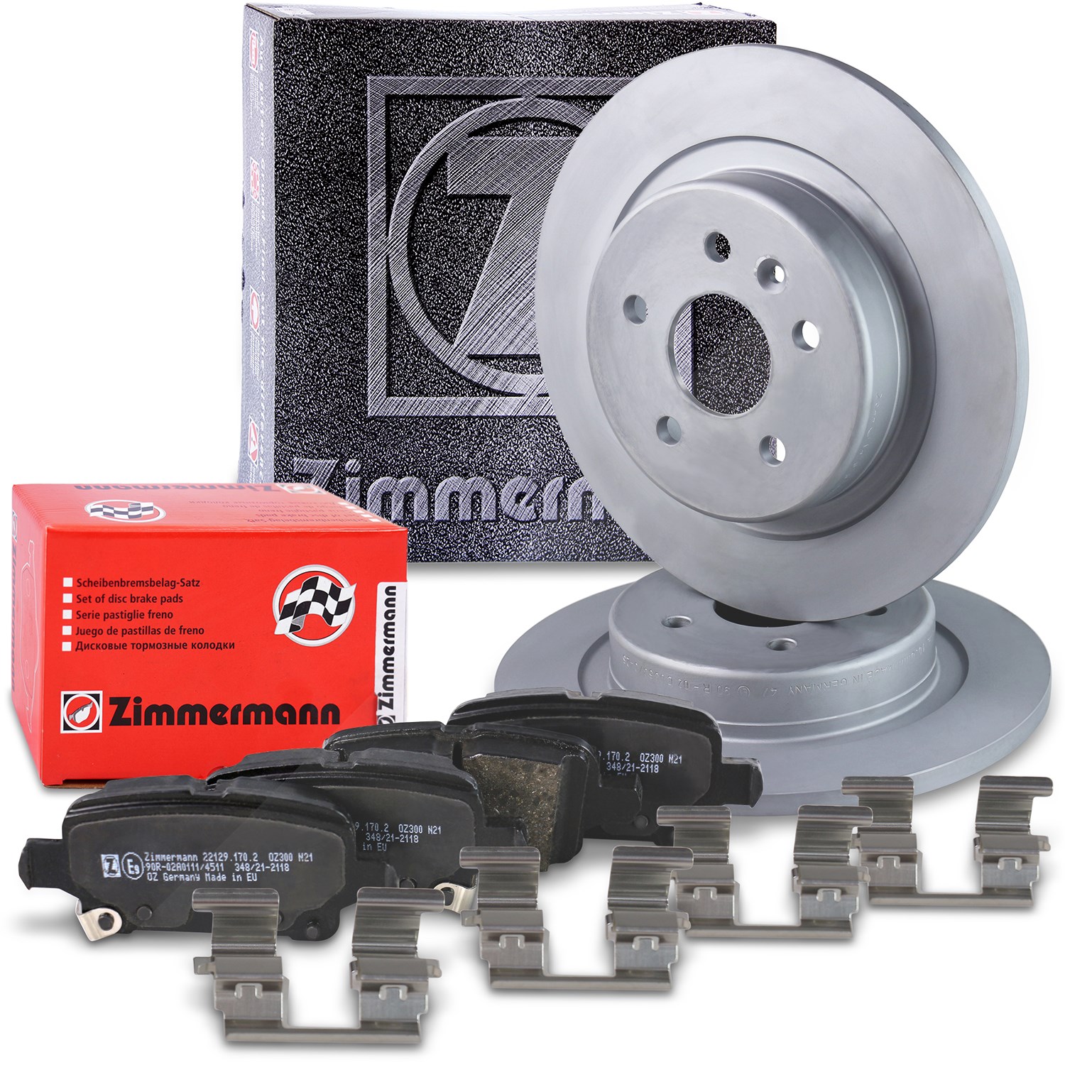 Zimmermann Bremsensatz hinten [Hersteller-Nr. 640.4246.00] für Opel, Vauxhall