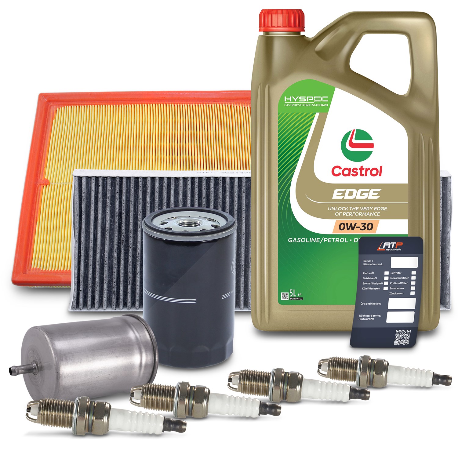 Bestprice Inspektionspaket Filtersatz SET D + CASTROL [Hersteller-Nr. 10492917] für VW, Audi