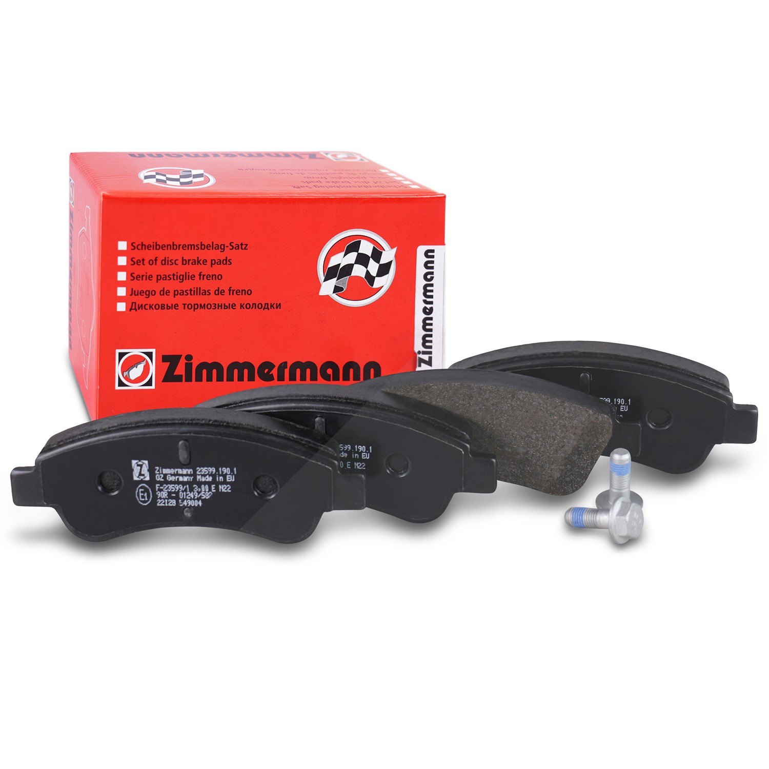 Zimmermann Bremsbelagsatz Vorderachse [Hersteller-Nr. 23599.190.1] für Citroën, Opel, Vauxhall, Peugeot