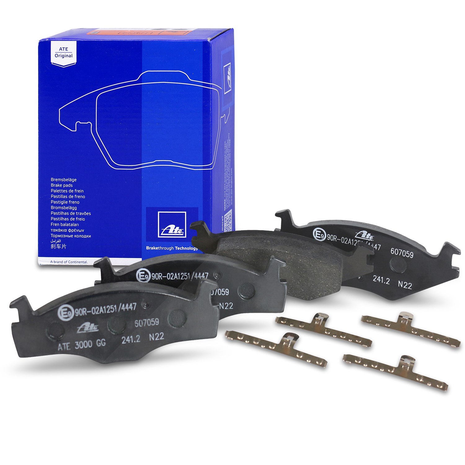 Ate Bremsbelagsatz Vorderachse [Hersteller-Nr. 13.0460-7059.2] für Seat, VW