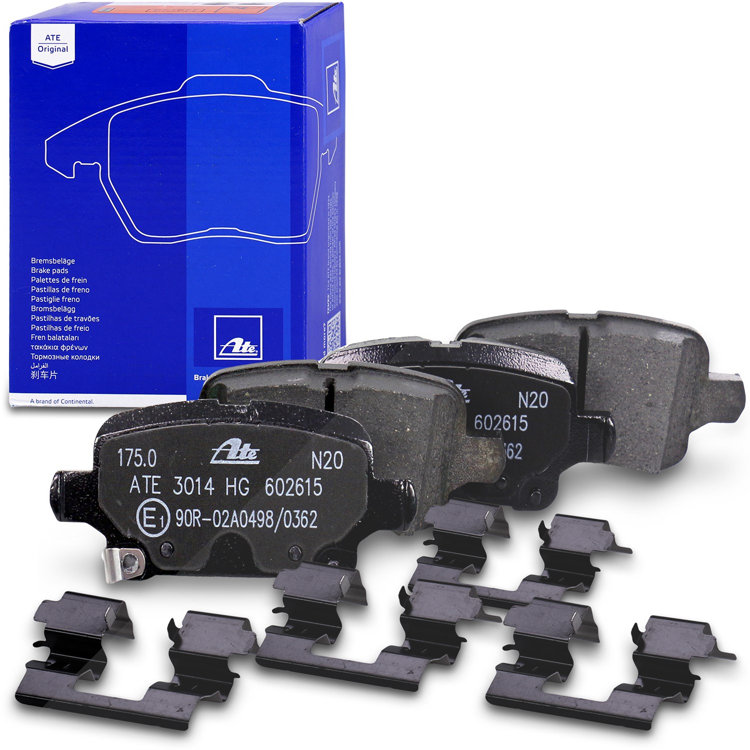 Ate Bremsbelagsatz hinten [Hersteller-Nr. 13.0460-2615.2] für Vauxhall, Chevrolet, Opel