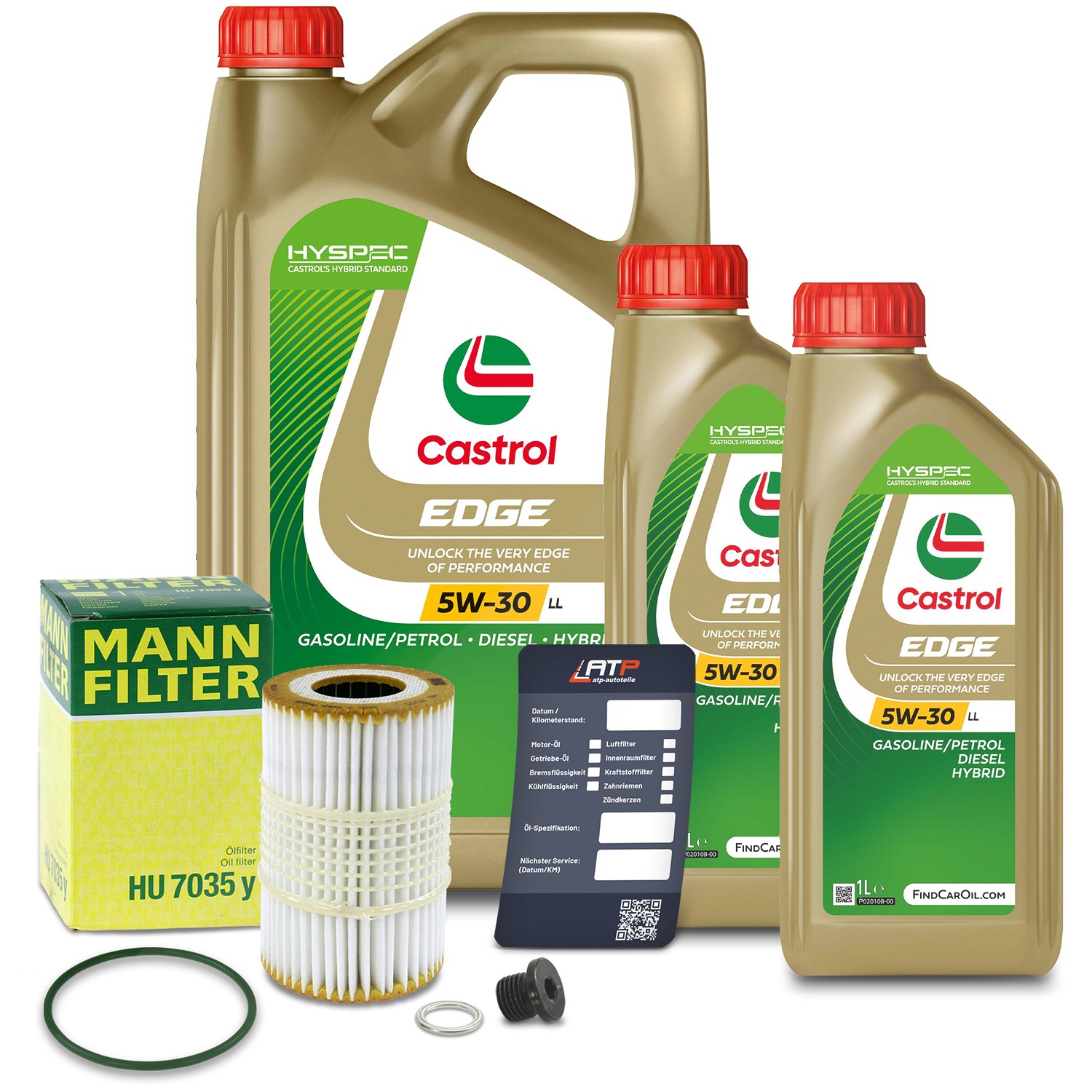 Mann-filter Ölfilter+ 7 L Motoröl 5W-30 LL [Hersteller-Nr. 40440785] für Audi
