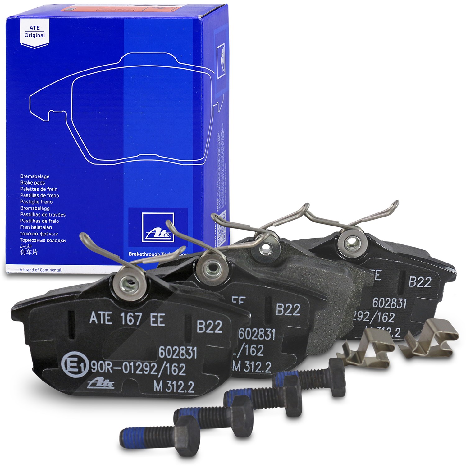Ate Bremsbelagsatz hinten [Hersteller-Nr. 13.0460-2831.2] für Mitsubishi, Volvo