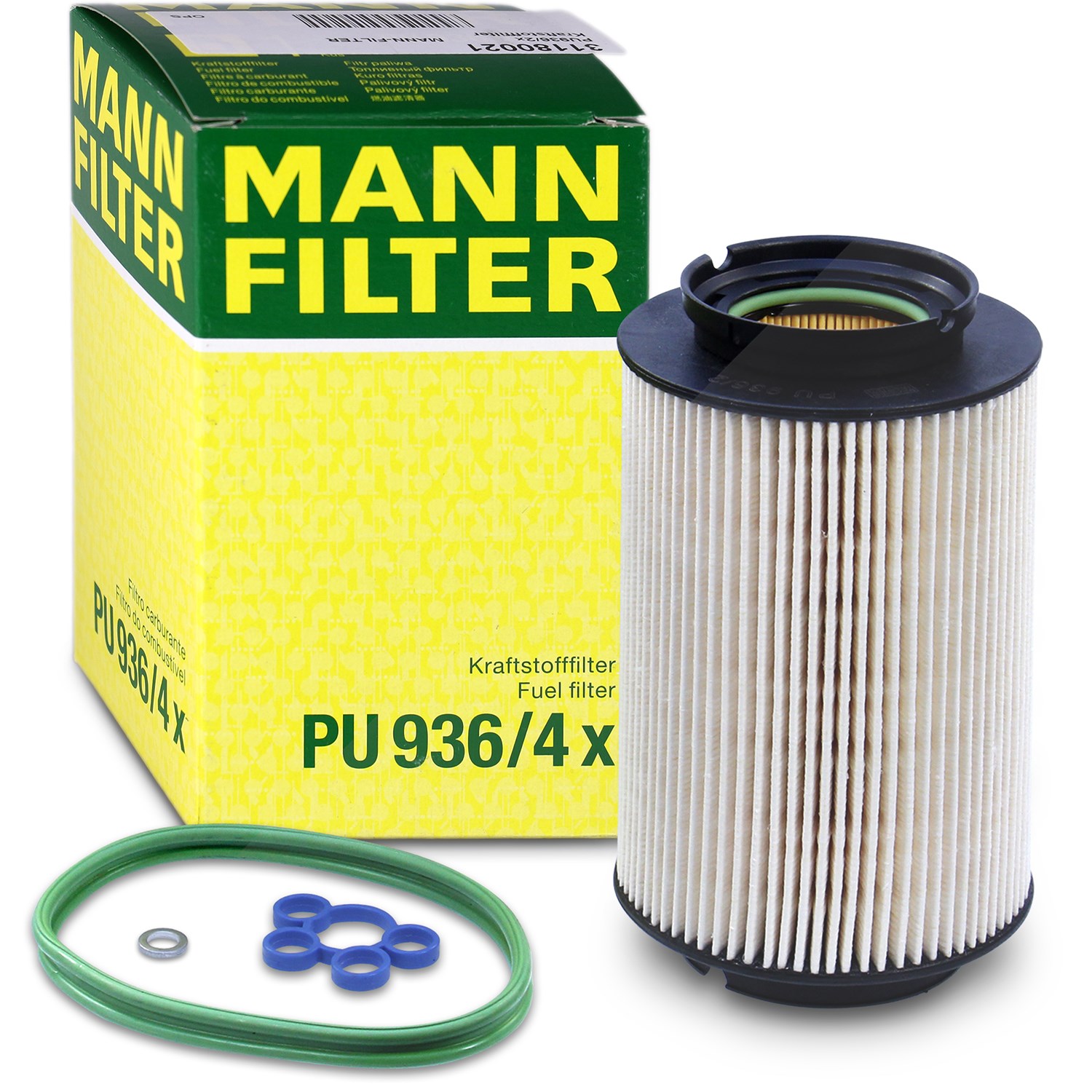 Mann-filter Kraftstofffilter [Hersteller-Nr. PU936/4x] für Skoda, Seat, VW, Audi