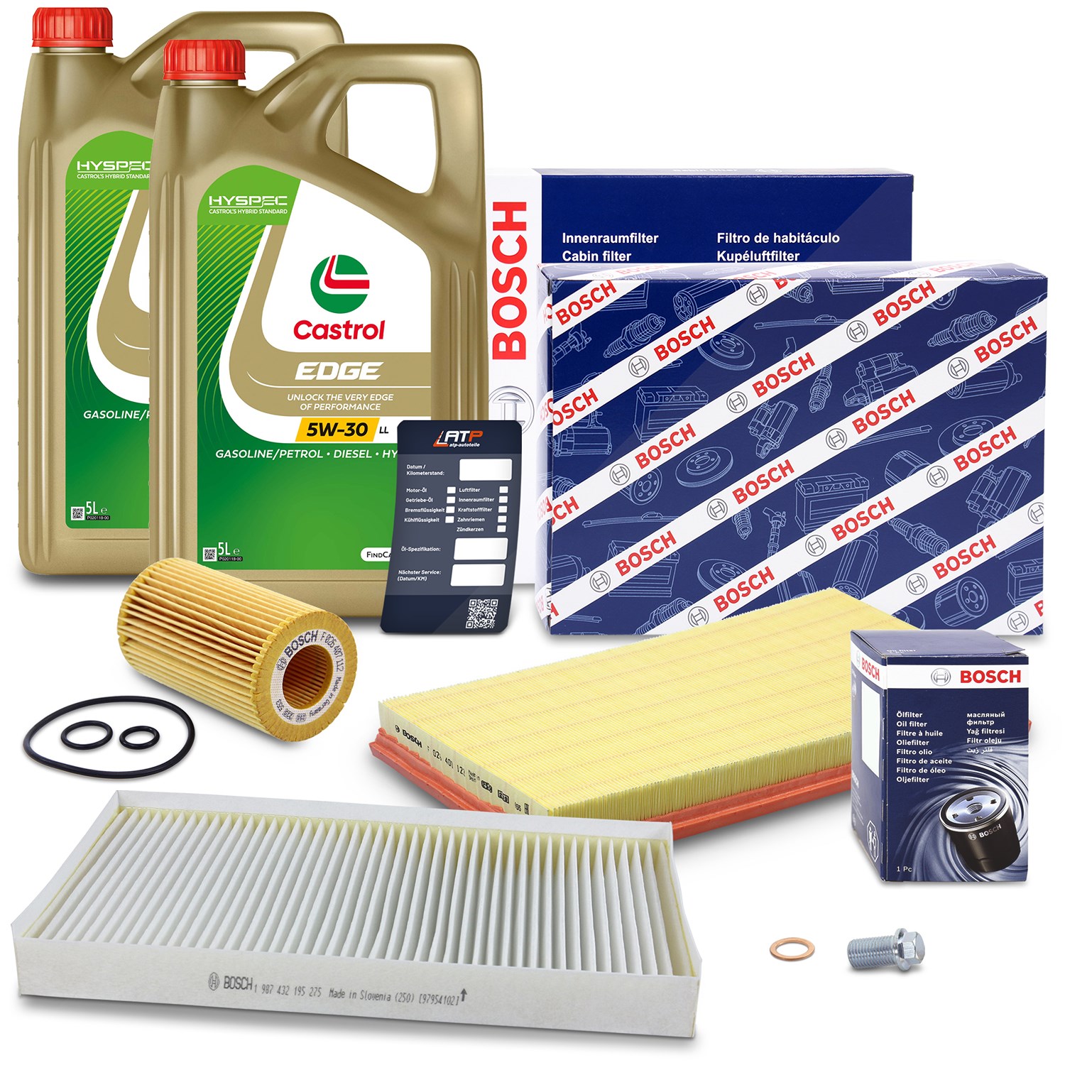 Bosch Inspektionspaket A + 10l 5W-30 Motoröl [Hersteller-Nr. 40513670] für Mercedes-Benz