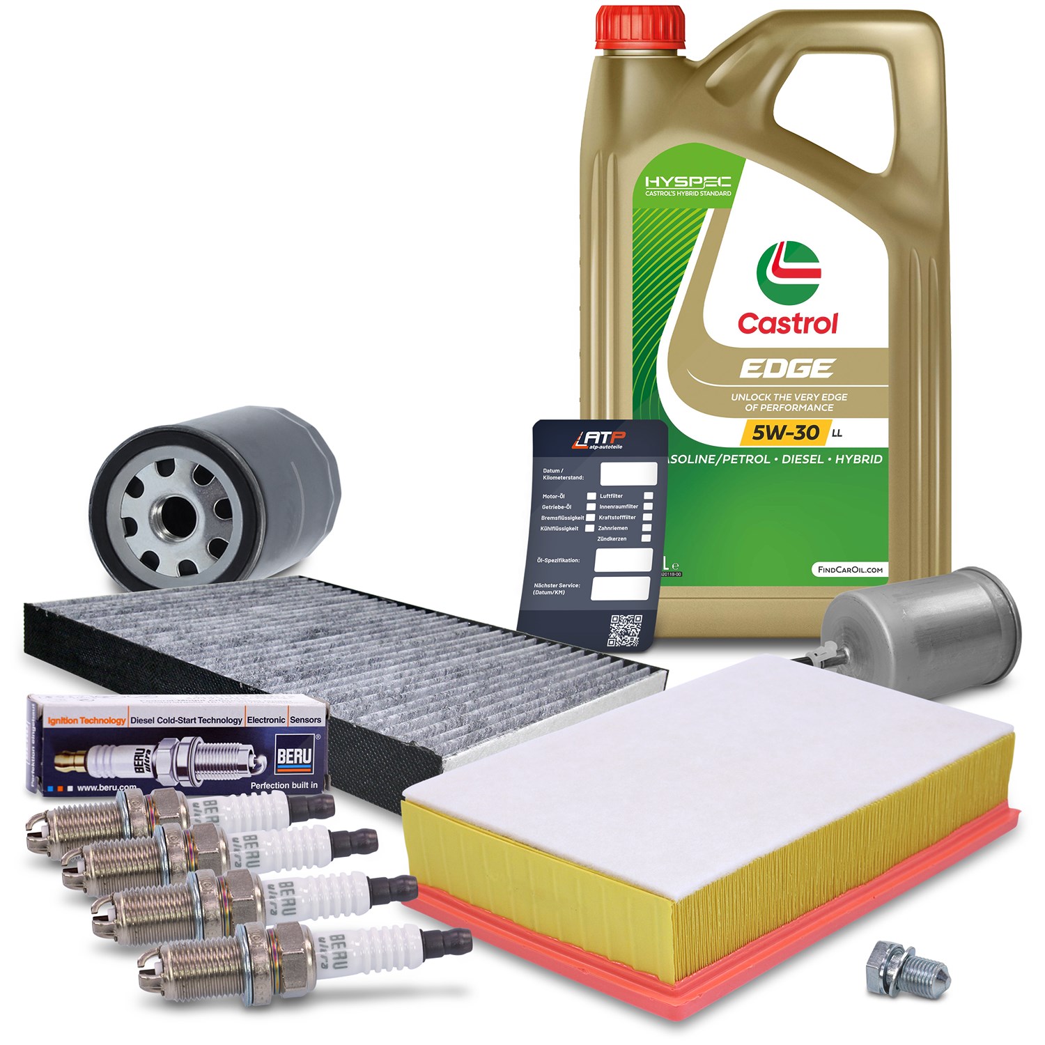 Bestprice Inspektionspaket Set D + 5l 5W-30 Motoröl [Hersteller-Nr. 40280144] für VW
