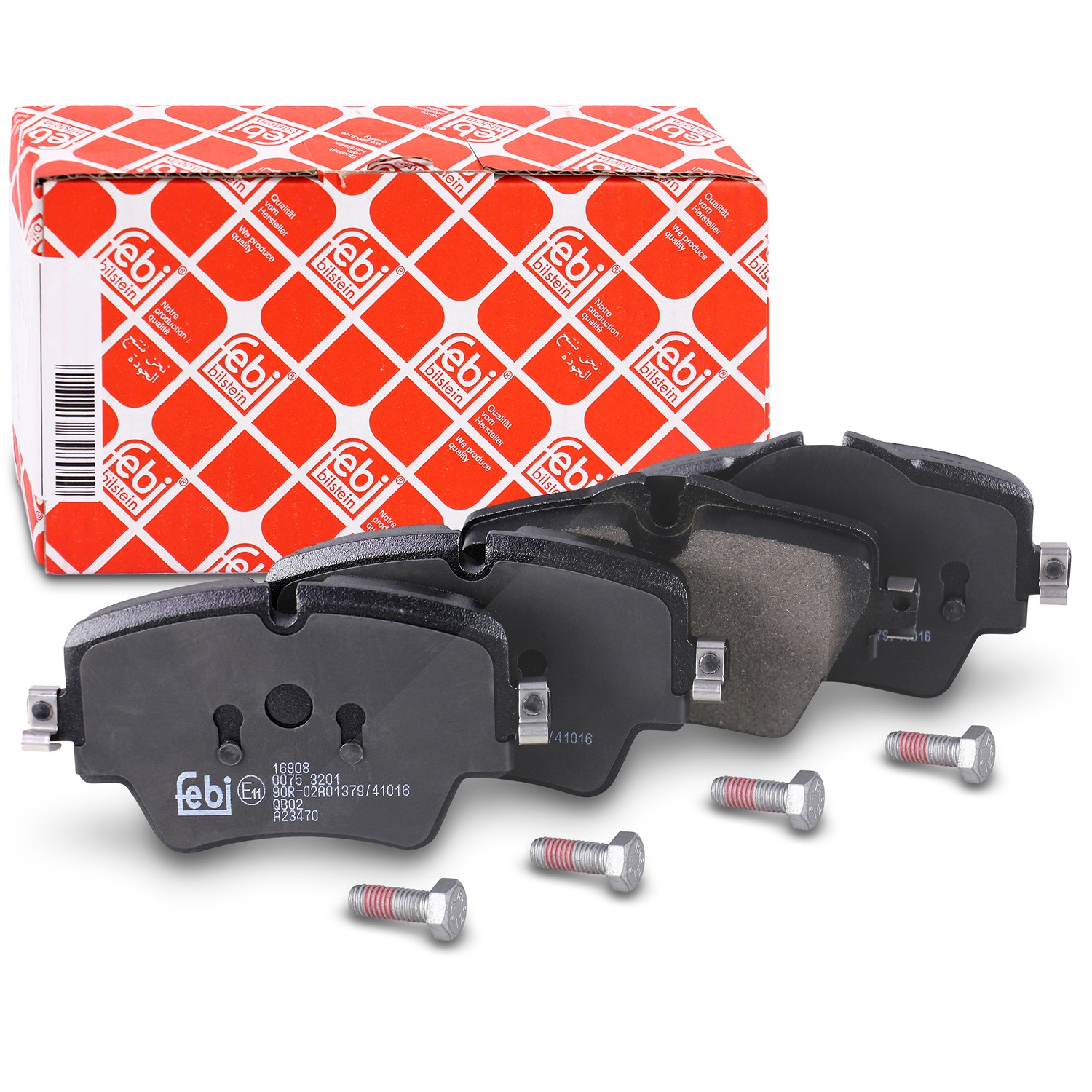 Febi Bilstein Bremsbelagsatz vorne [Hersteller-Nr. 16908] für Toyota, Mini, BMW