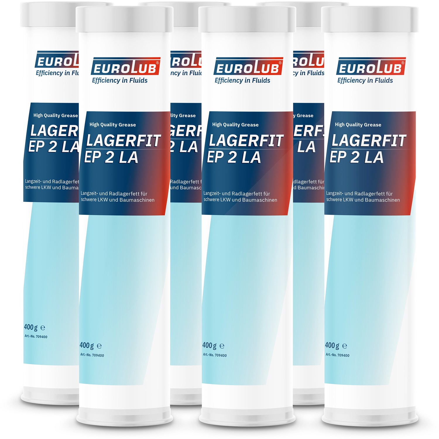Eurolub 6x 400g Lagerfit EP 2 LA [Hersteller-Nr. 709400]
