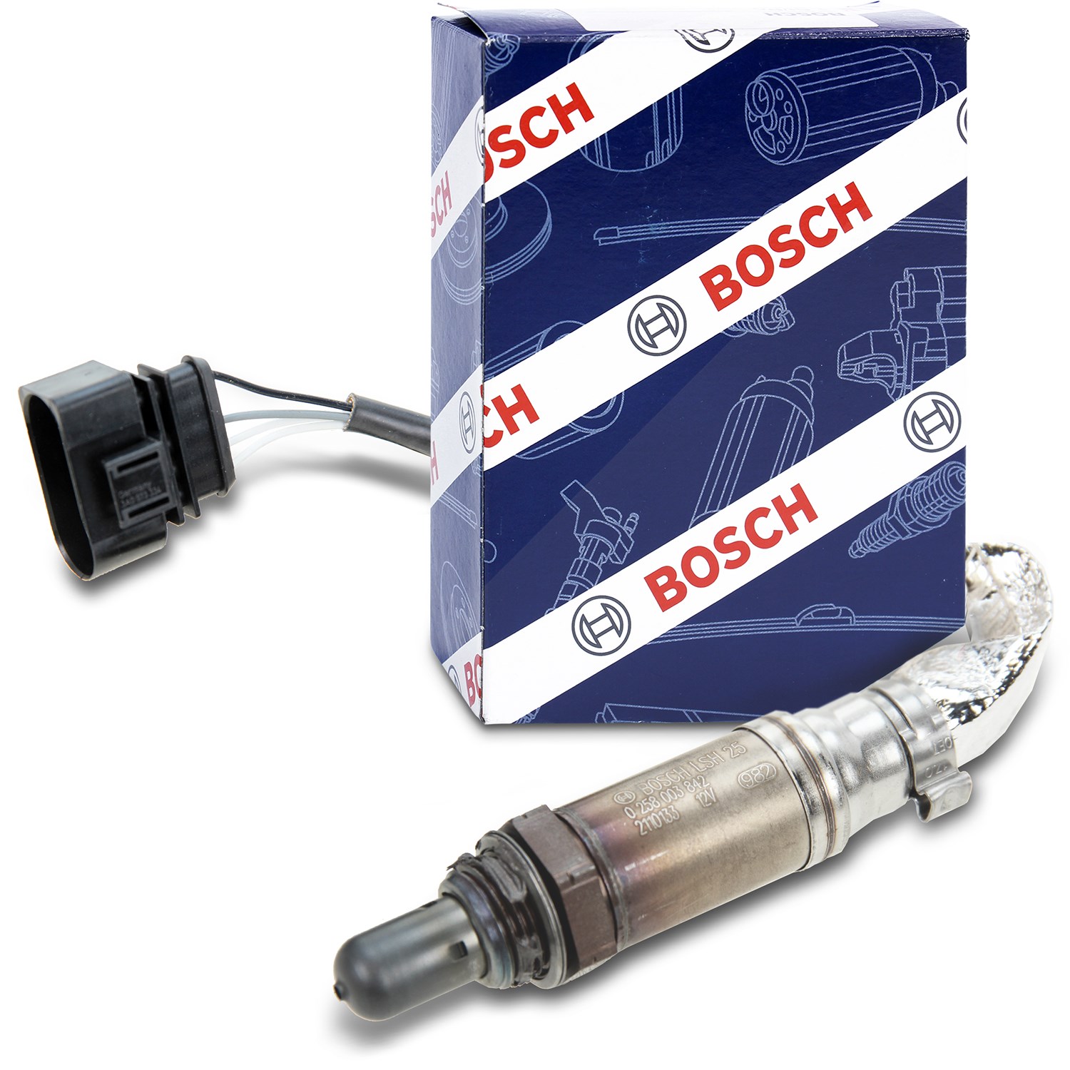 Bosch Lambdasonde [Hersteller-Nr. 0258003842] für Audi, VW, Ford, Seat