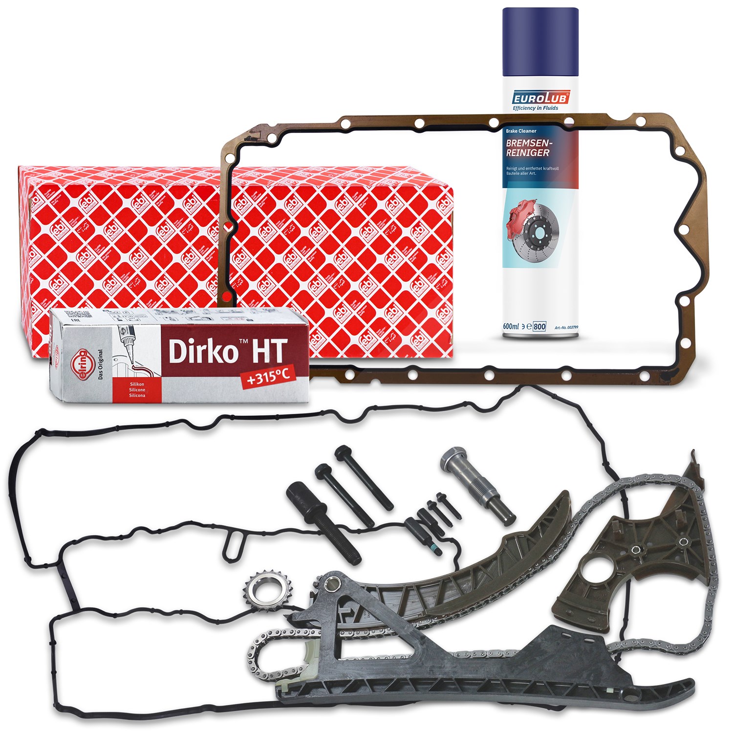 Febi Bilstein Steuerkettensatz + VDD + Ölwannendichtung [Hersteller-Nr. 40197782] für BMW