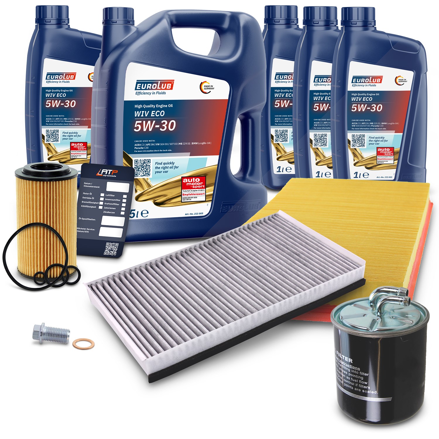 Bestprice Inspektionspaket Filtersatz SET B + 9l ÖL [Hersteller-Nr. 40197735] für Mercedes-Benz