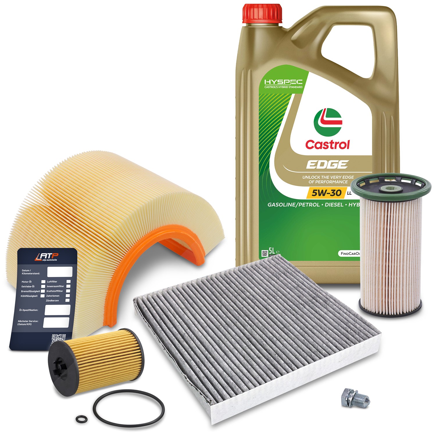 Bestprice Inspektionspaket B + 5L Motoröl 5W-30 LL [Hersteller-Nr. 40279090] für VW, Skoda, Seat, Audi